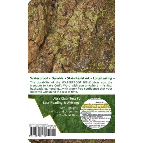 bible waterproof kjv new testament psalms proverbs camouflage